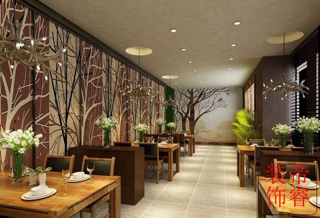 茶餐厅装修效果图 茶餐厅装修效果图