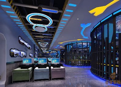 <b>成都龙泉网咖装修设计效果图</b>