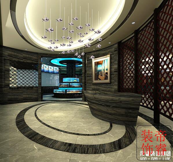 象山海鲜城餐厅实景案例,成都工装公司,成都商铺装修3