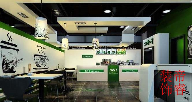 成都奶茶店装修设计,成都商铺装修,成都工装公司
