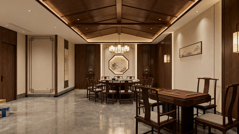 茶楼软装进场搭配效果