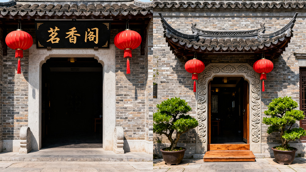 茶楼气口大小对比图
