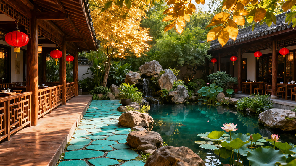 茶楼色彩搭配
