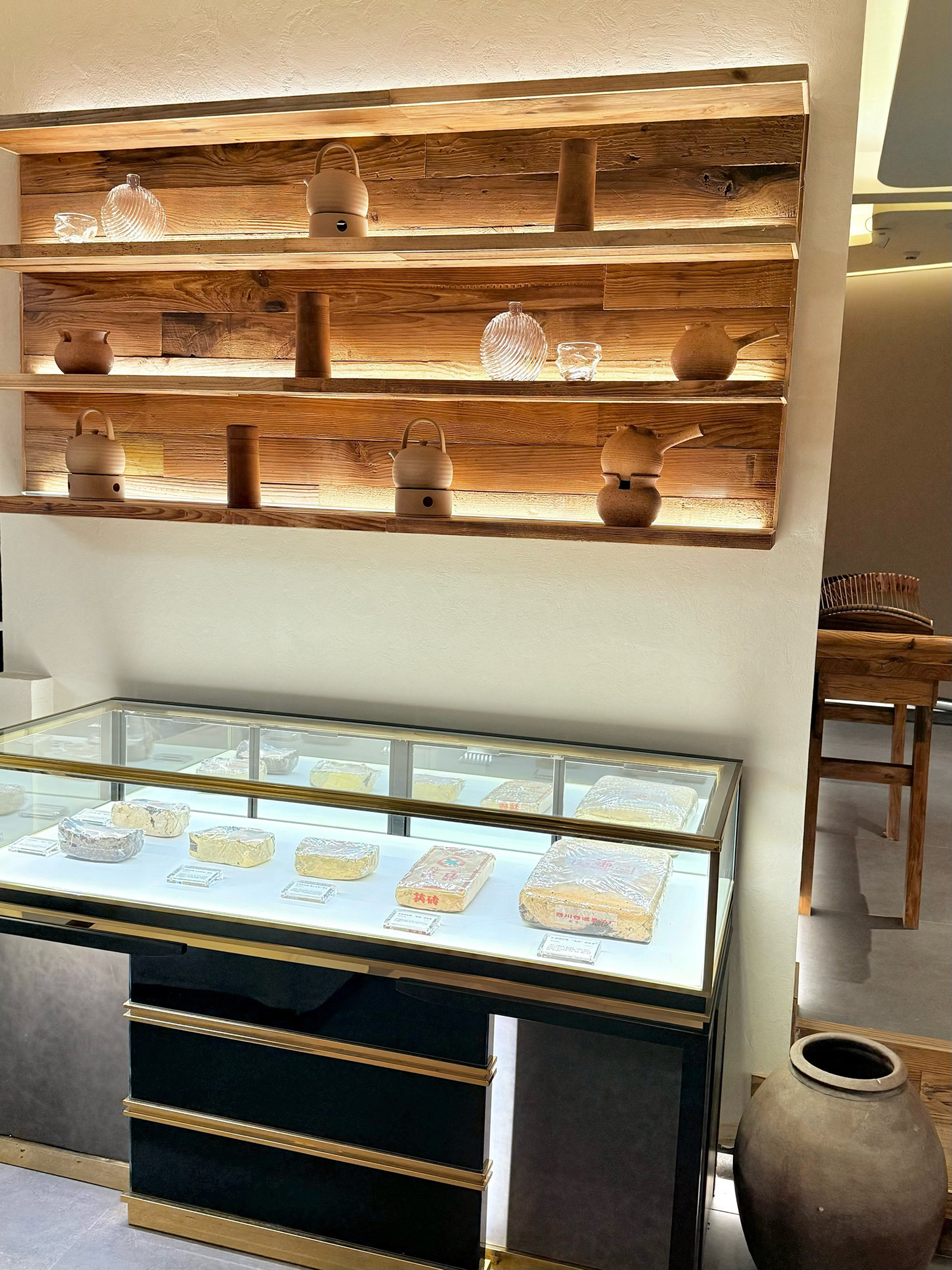 云上茶楼茶文化展示区装修实景图